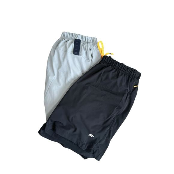 Fabletics Black and Gray Athletic Shorts - Picture 1 of 16